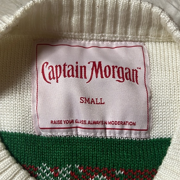 Captain Morgan Fair Isle Ugly Christmas Sweater - Picture 5 of 6